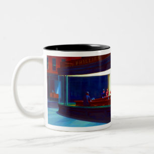 Edward HopperNighthawks Zweifarbige Tasse