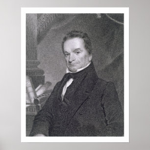 Edward Livingston, graviert von Edward Wellmore (f Poster