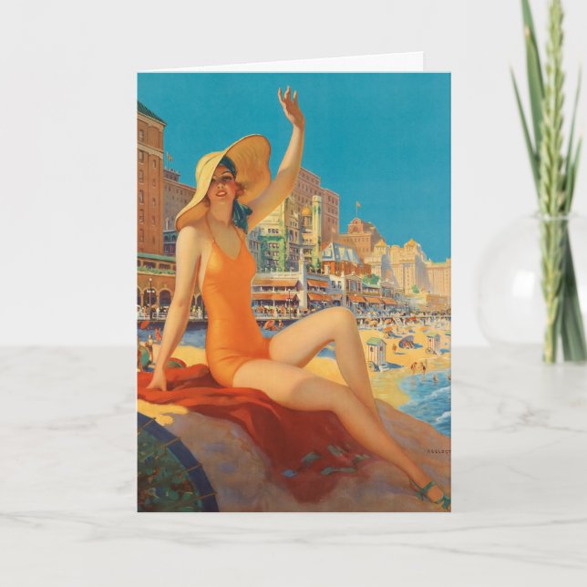 Edward Mason Eggleston Atlantic City Beach Karte (Vorderseite)