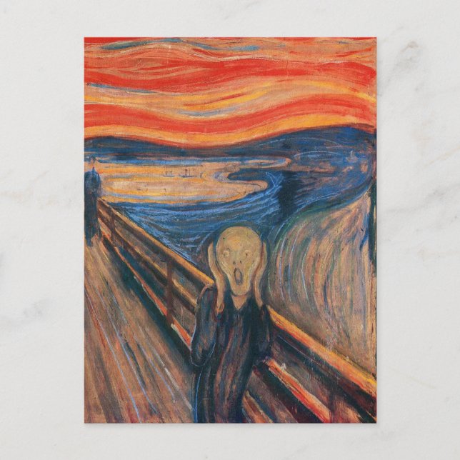 Edward Munch der Schrei Postkarte (Vorderseite)