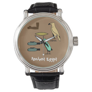 Edward Name in Hieroglyphen-Symbolen des antiken E Armbanduhr