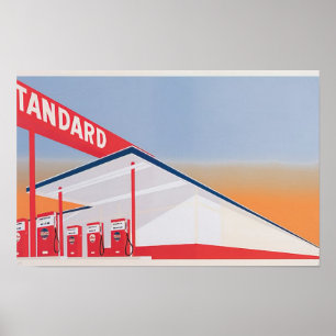 Edward Ruscha - Standard-Station - 1966 Poster