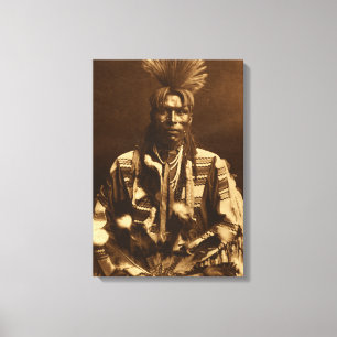 Edward S Curtis ein Piegan Dandy Leinwanddruck