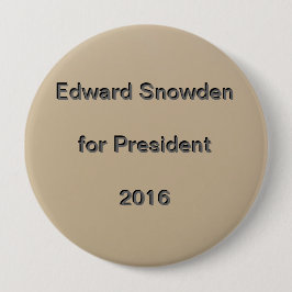 Edward Snowden für Präsidenten 2016 Button