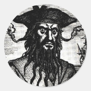 Edward unterrichten Porträt Runder Aufkleber