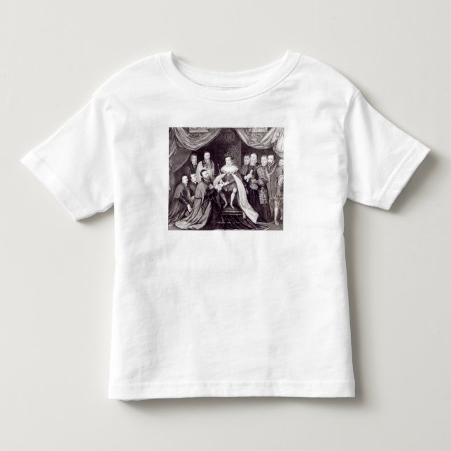 Edward VI die Charter bewilligend Kleinkind T-shirt (Vorderseite)