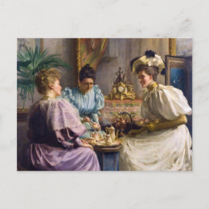 Edwardian Afternoon Tea Postkarte