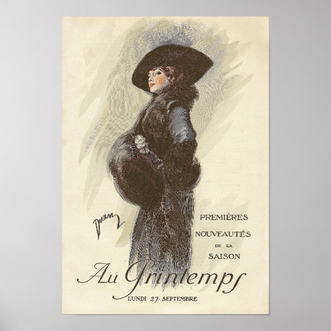 Edwardian French Fashion Poster (Vorne)