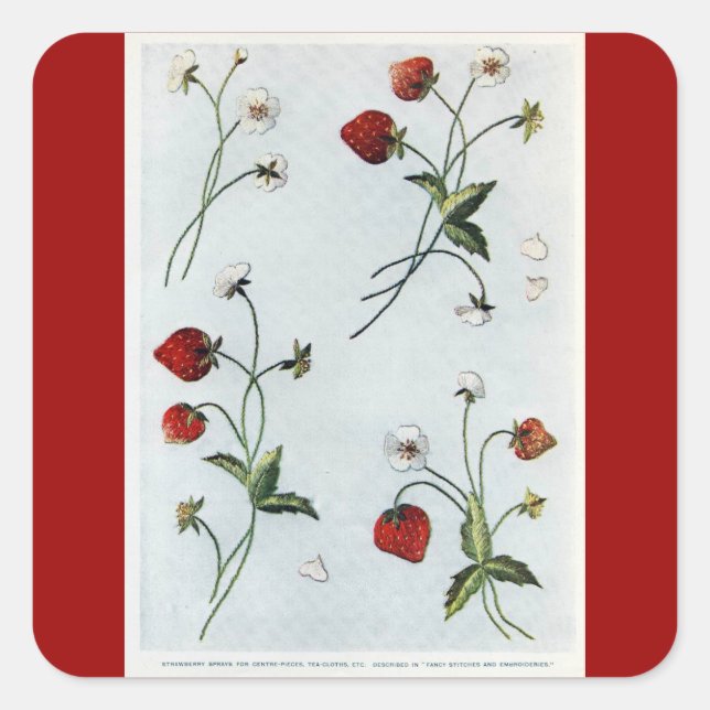 Edwardian Strawberries Sticker (Vorderseite)