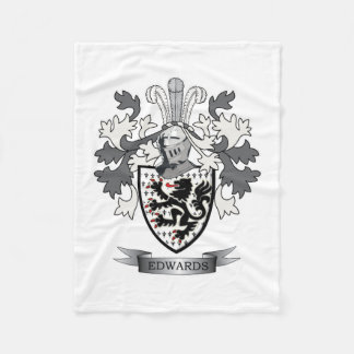 Edwards Familienwappen-Wappen Fleecedecke