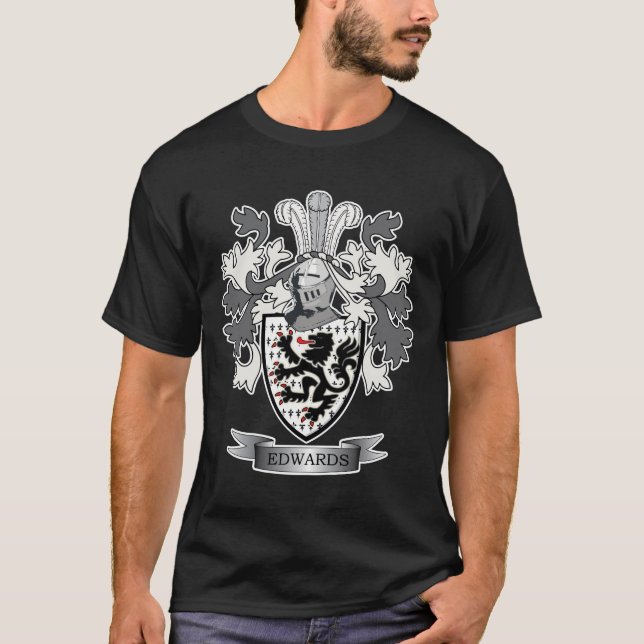 Edwards Familienwappen-Wappen T-Shirt (Vorderseite)