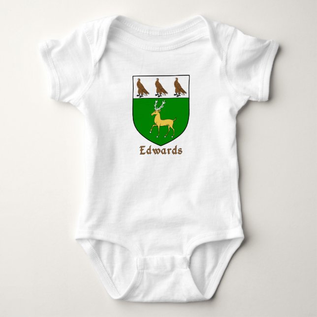 Edwards Heraldic Shield Baby Strampler (Vorderseite)