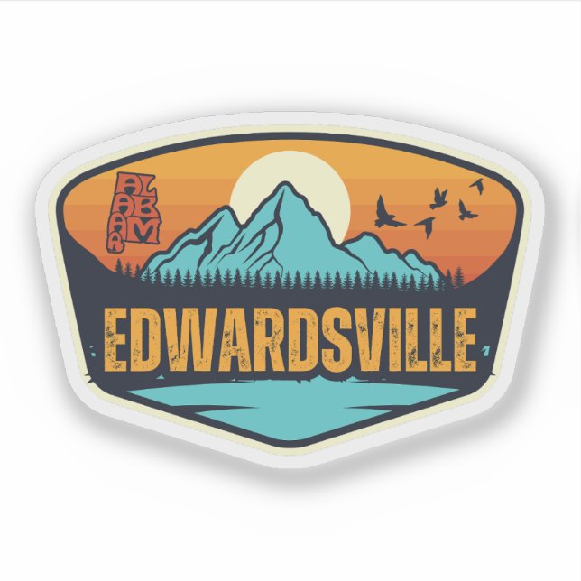 Edwardsville, Alabama Aufkleber (Vorderseite)