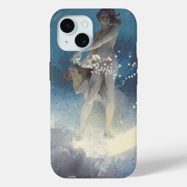 Edwin Blashfield Stars Scattering Art Nouveau Case-Mate iPhone Hülle (Rückseite)