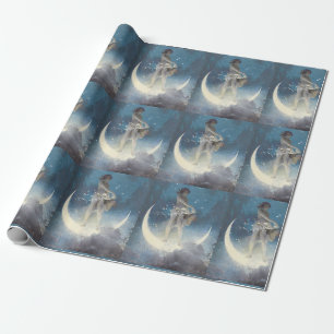 Edwin Blashfield Stars Scattering Art Nouveau Geschenkpapier
