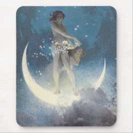 Edwin Blashfield Stars Scattering Art Nouveau Mousepad