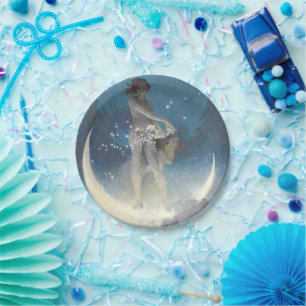 Edwin Blashfield Stars Scattering Art Nouveau Pappteller