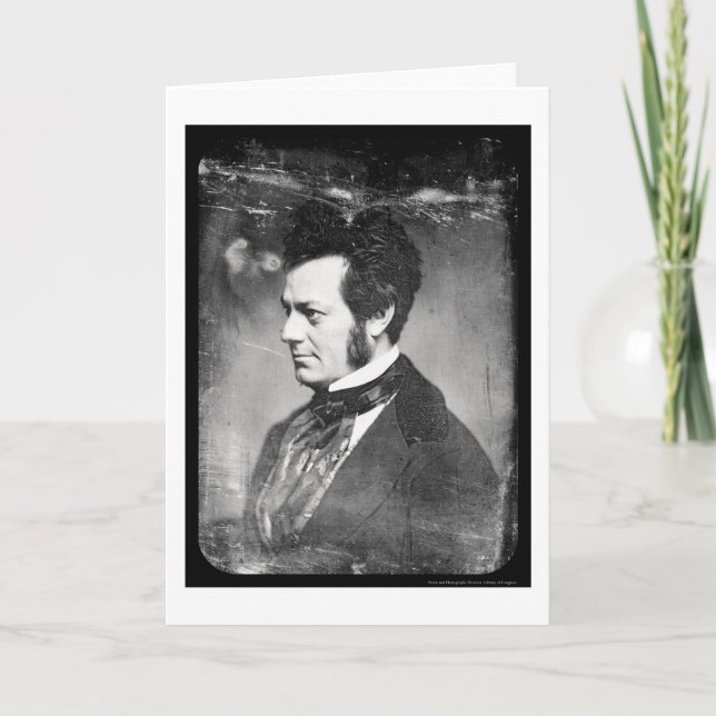 Edwin Forrest Daguerreotype 1852 Karte (Vorderseite)