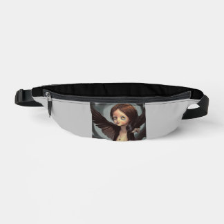 Edwin Gothic Black Bird Crow Grunge Bauchtasche