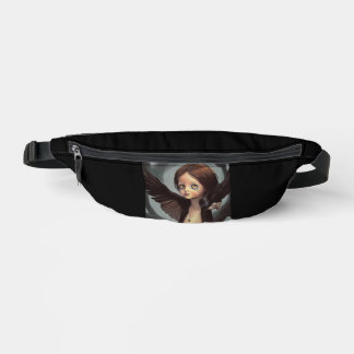 Edwin Gothic Black Bird Crow Grunge Bauchtasche