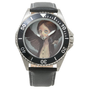 Edwin gothic black crow grunge armbanduhr