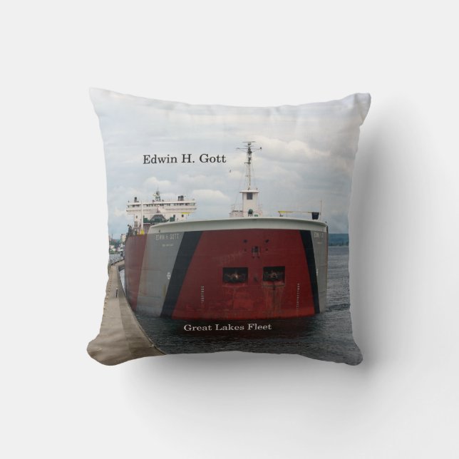 Edwin H. Gott bow carré coussin (Recto)