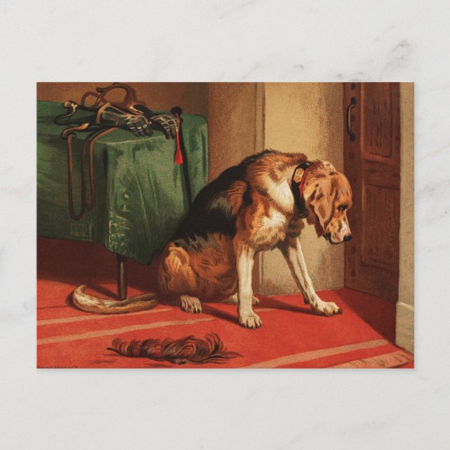 Edwin Henry Landseer | Aussetzung (1877) Postkarte (Vorderseite)
