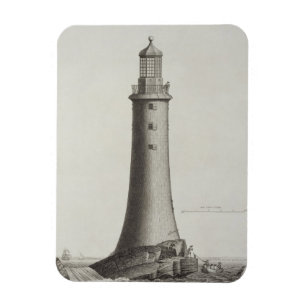 Edystone Leuchtturm graviert von Edward Rooker Magnet