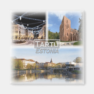 EE0005 Europa, Estland, Tartu, Kühlschrank Magnet
