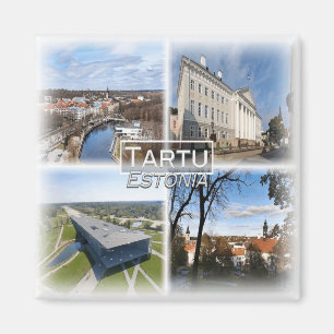 EE0006 Europa, Estland, Tartu, Kühlschrank Magnet