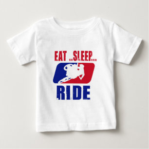 Eeat Schlaf und Fahrt Baby T-shirt
