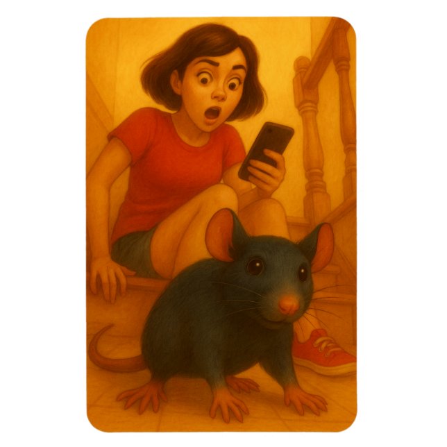 Eek eine Maus  Magnet (Vertikal)