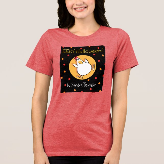 EEK! HALLOWEEN! BOOK COVER Sandra Boynton Tri-Blend Shirt (Vorderseite)