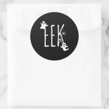EEK Halloween-Geist Gruseliges Thema & schwarze Sp
