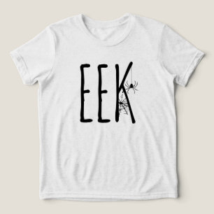 EEK Halloween-Geist Humor, Halloween-Spinne Tri-Blend Shirt