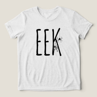 EEK Halloween-Geist Humor, Halloween-Spinne Tri-Blend Shirt