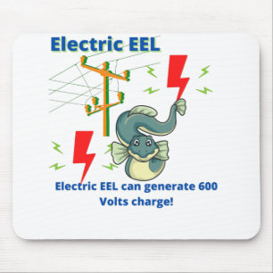 EEL kann 600 Volt erzeugen Mousepad