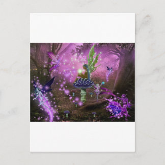 Een fonkelend bos postkarte