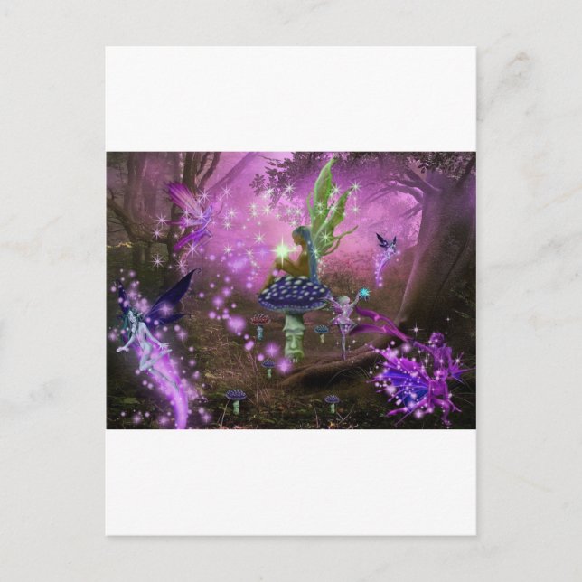 Een fonkelend bos postkarte (Vorderseite)