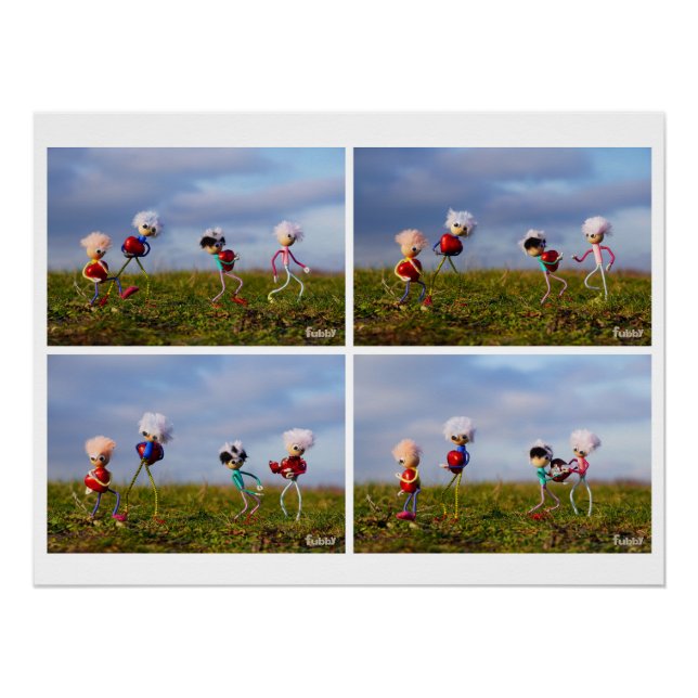 Een fubby Stripverhaal over de liefde. Poster (Vorderseite)