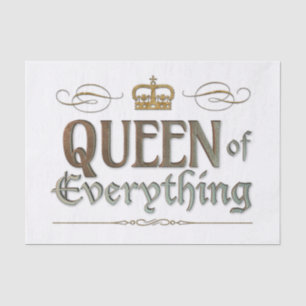 EEN of EVERYTHING Elegant Rich Royal Crown big Seidenpapier