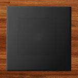 Eerie Black Solid Color Fliese<br><div class="desc">Eerie Black Solid Color</div>