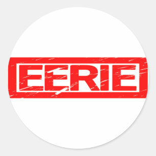 Eerie Briefmarke Runder Aufkleber