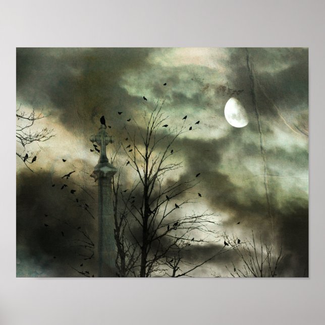 Eerie Crow Moon Poster (Vorne)