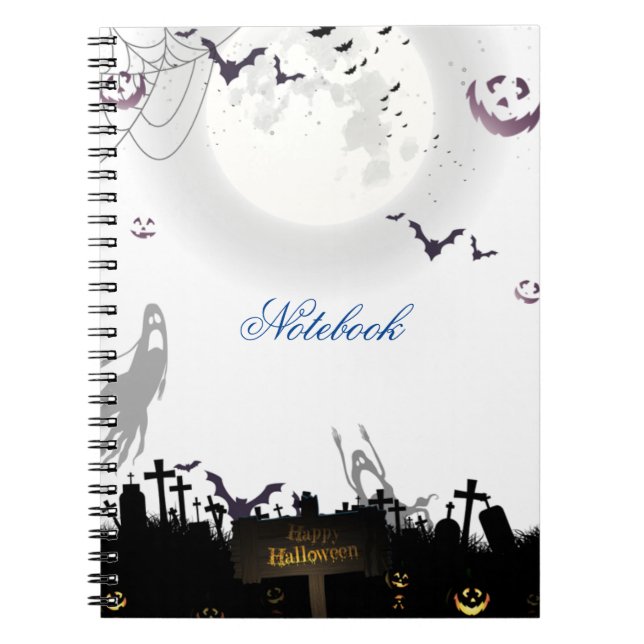 Eerie Elegance : Carnet Spiral Inspiré Halloween (Devant)