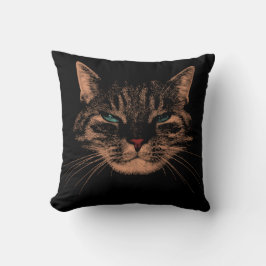 Eerie Eyes Cat Petrifying Purren Halloween Cat Kissen