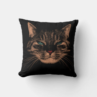 Eerie Eyes Cat Petrifying Purren Halloween Cat Kissen