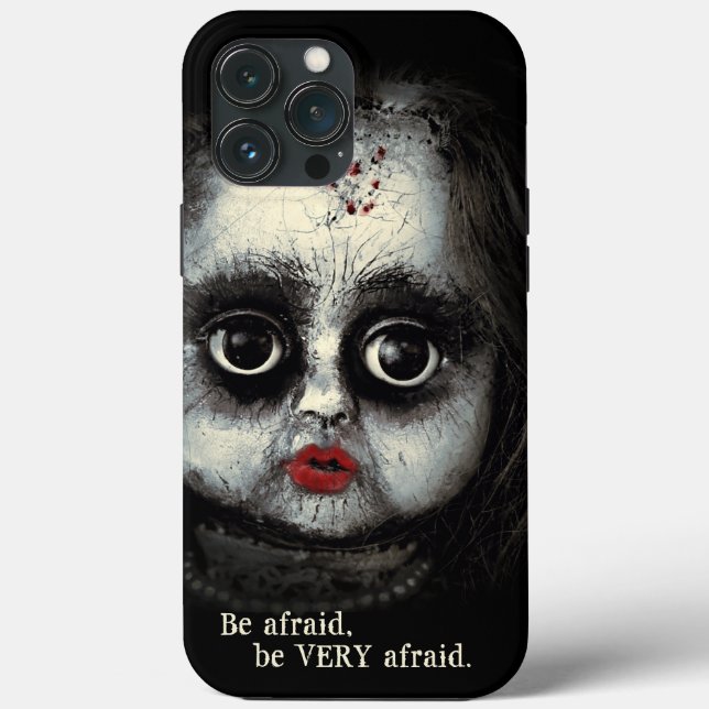 Eerie Gothic Doll mit Blood Halloween Case-Mate iPhone Hülle (Rückseite)