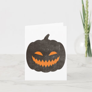 Eerie Halloween Jack-o-lantern Pumpkin Karte
