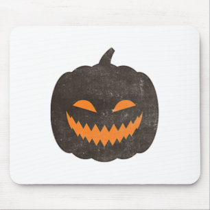 Eerie Halloween Jack-o-lantern Pumpkin Mousepad